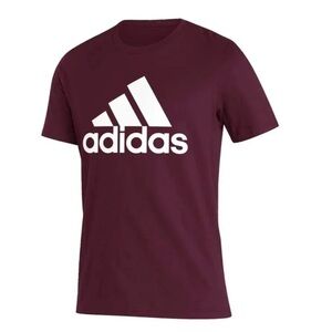 ADIDAS TEE SHIRT, VICTORY CRIMSON S BRAND NEW WITH TAGS